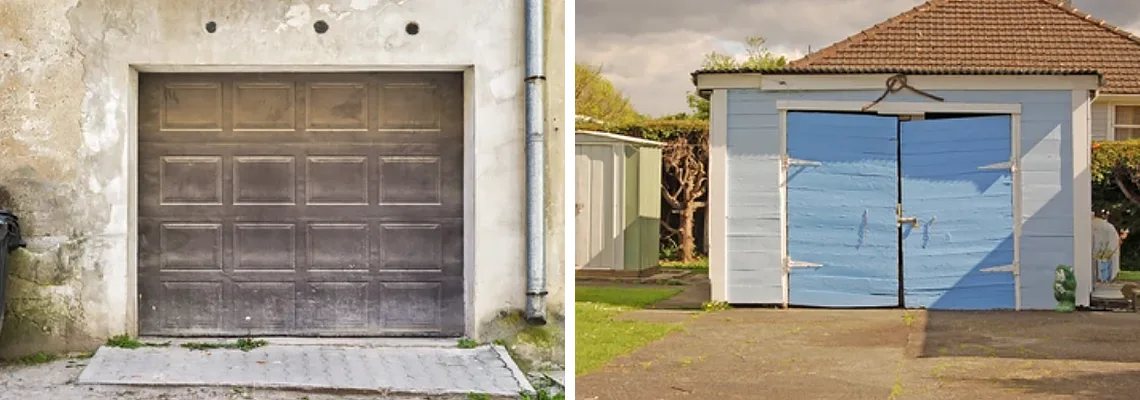 Rotten Steel Garage Door Repair in The Villages, Florida