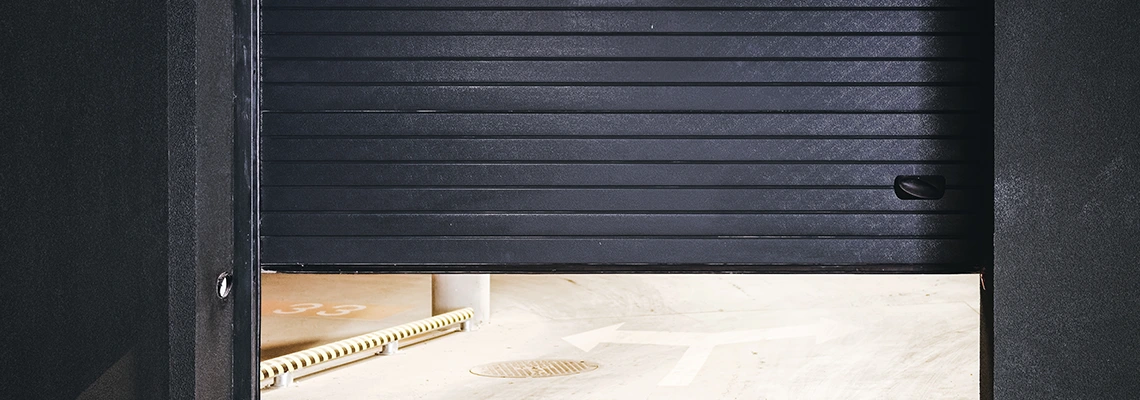 Residential Black Garage Door Installation in The Villages, FL
